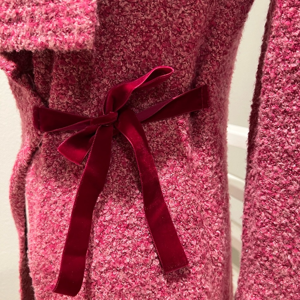Moda International Boucle’ Pink Sweater, XXS - Picture 3 of 5